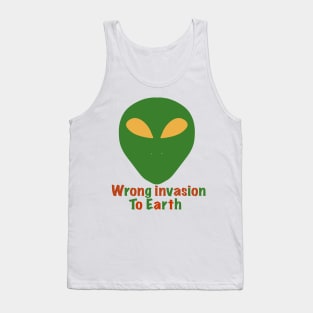 Green alien Tank Top